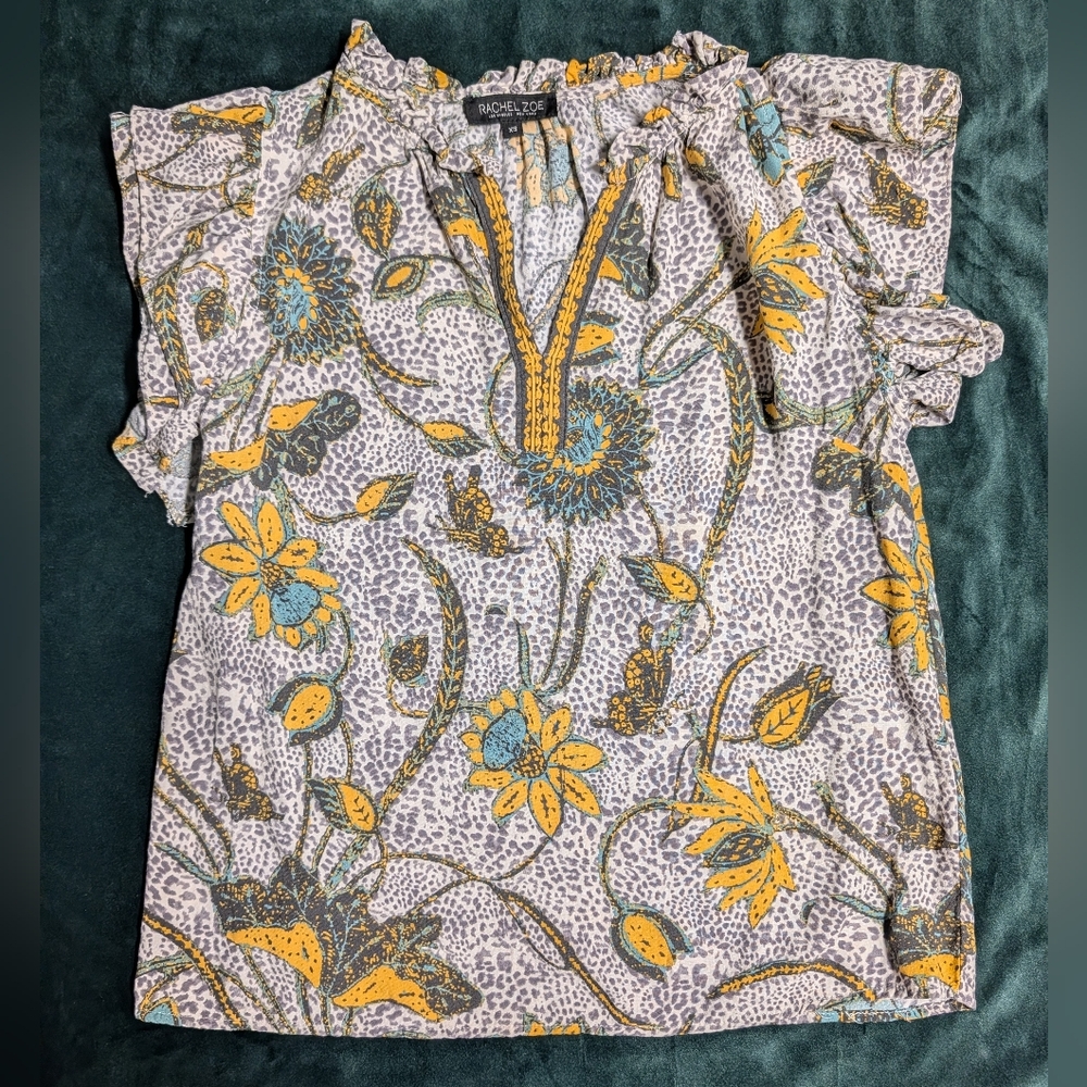 Rachel Zoe Multicolor Floral Blouse